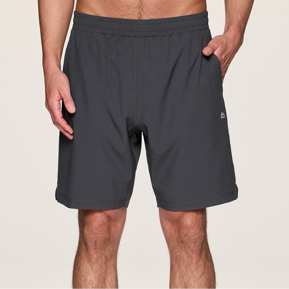 RBX Mens Ripstop Training Day Workout 9” Shorts Size L Lightweight Charcoal NWT